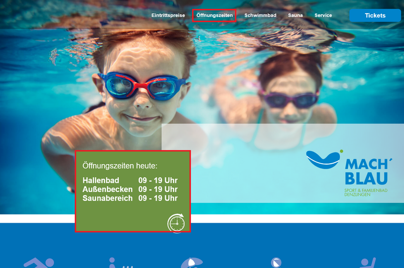 �ffnungszeiten von mach blau